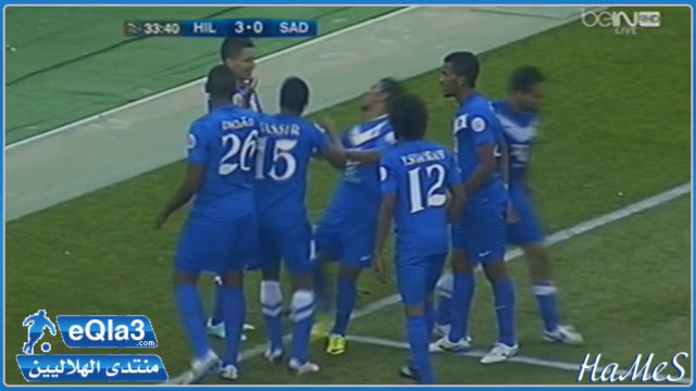 الهدف الثالث ناصر الشمراني - الهلال × السد