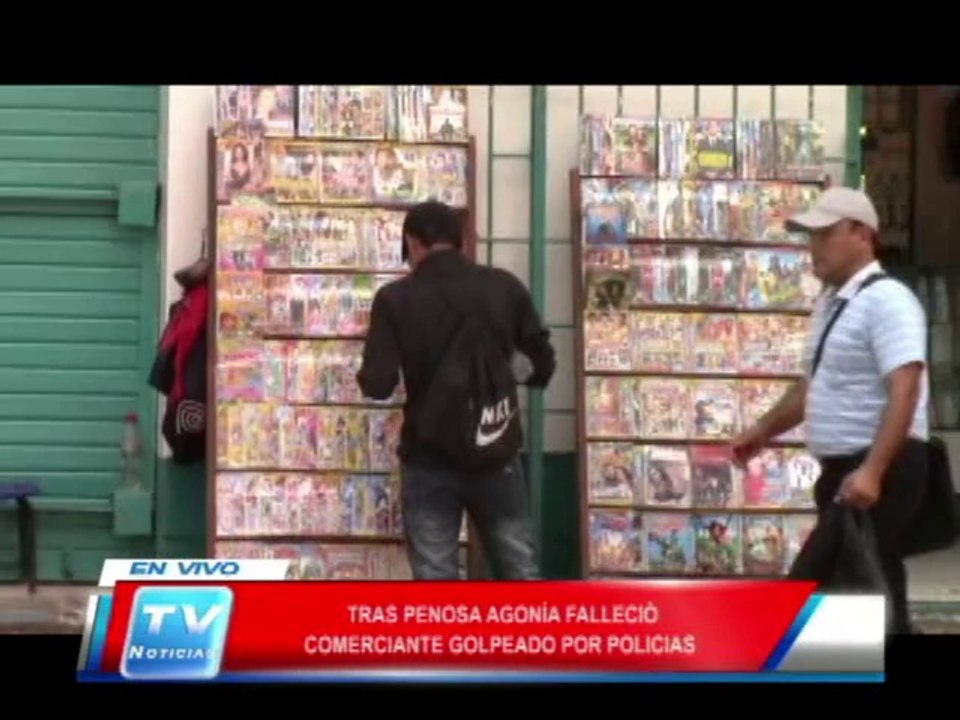 Chiclayo: Falleció comerciante que fue golpeado por policías 01 04 14