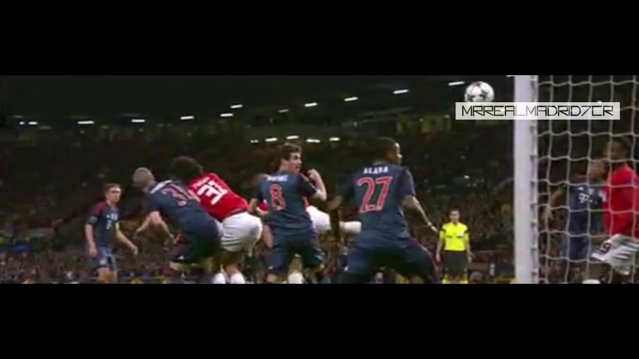Nemanja Vidic Goal ~ Manchester United vs Bayern Munich 1-0  ~ Champions League [01/04/2014]