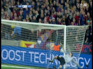 برشلونة - اتيلتكو مدريد 1/1 ذهاب ربع نهائي أبطال أوروبا 2014