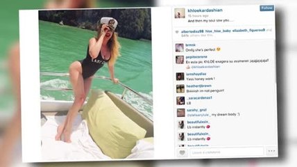 Khloe Kardashians sexy Matrosen-Outfit