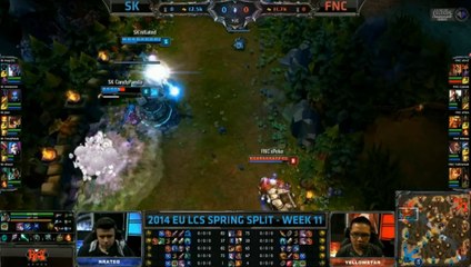 LCS EU W11D1 Game 3 SK vs FNC