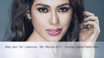 Mary Jean 'MJ' Lastimosa - Binibining Pilipinas 2014 - Universe Overall Performance