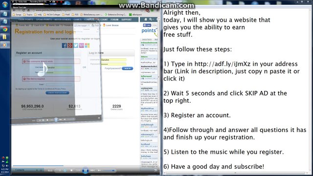 Earn Free Points to Claim Prizes