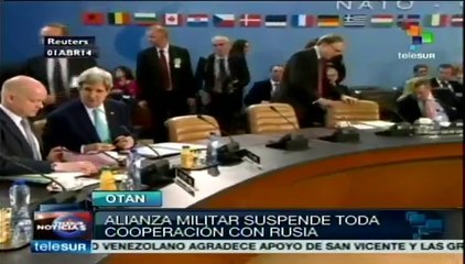 OTAN suspende toda cooperación con Rusia