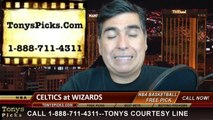 Boston Celtics vs. Washington Wizards Pick Prediction NBA Pro Basketball Odds Preview 4-2-2014