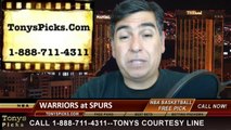 San Antonio Spurs vs. Golden St Warriors Pick Prediction NBA Pro Basketball Odds Preview 4-2-2014