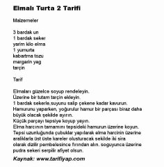 Elmalı Turta 2 Tarifi
