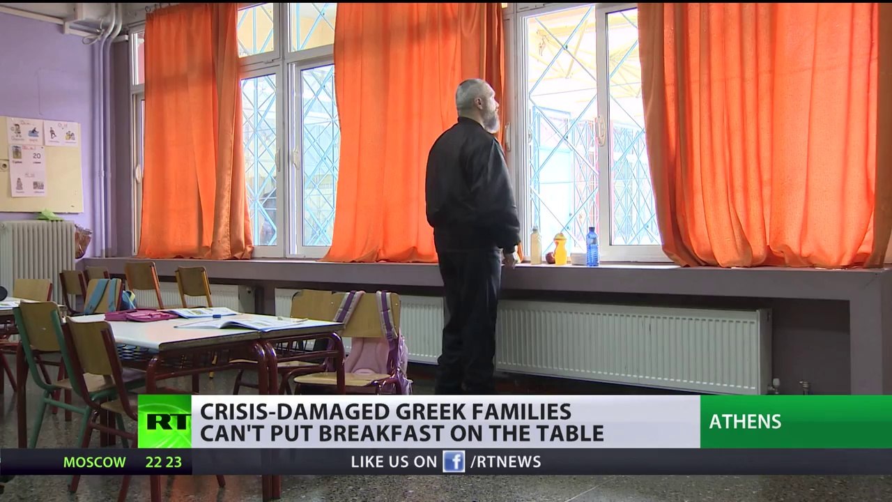 Broken Country: Charities step up to help feed Greek children