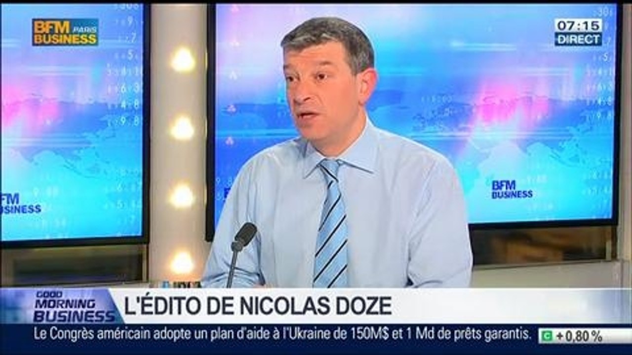 Nicolas Doze: Déficit public: "On va envoyer valser Bruxelles, la France ne pourra pas atteindre son objectif 2015" – 02/04