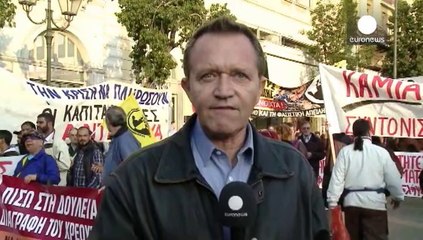 Manifestation anti-austérité et heurts à Athènes