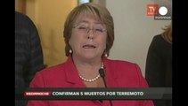Bachelet declara zona de catástrofe las regiones afectadas por el terremoto