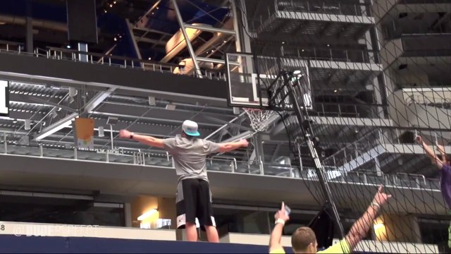 Crazy Basket ball Trick Shots with the Final Four by Dude Perfect