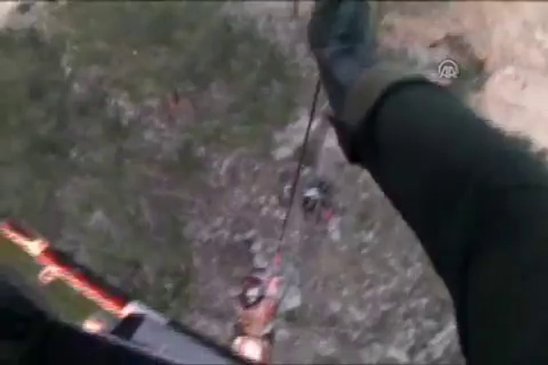Helikopterle kurtarıldı