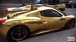 Une Ferrari en or?! GOLD Ferrari 458 Spider