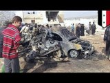 Syria blast: 16 killed in car bomb attack near hospital