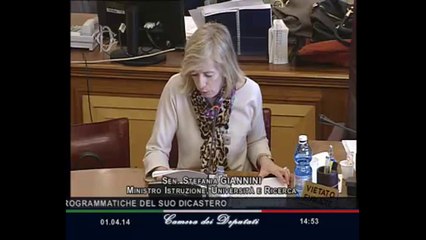 Roma - Audizione Ministro Giannini (01.04.14)