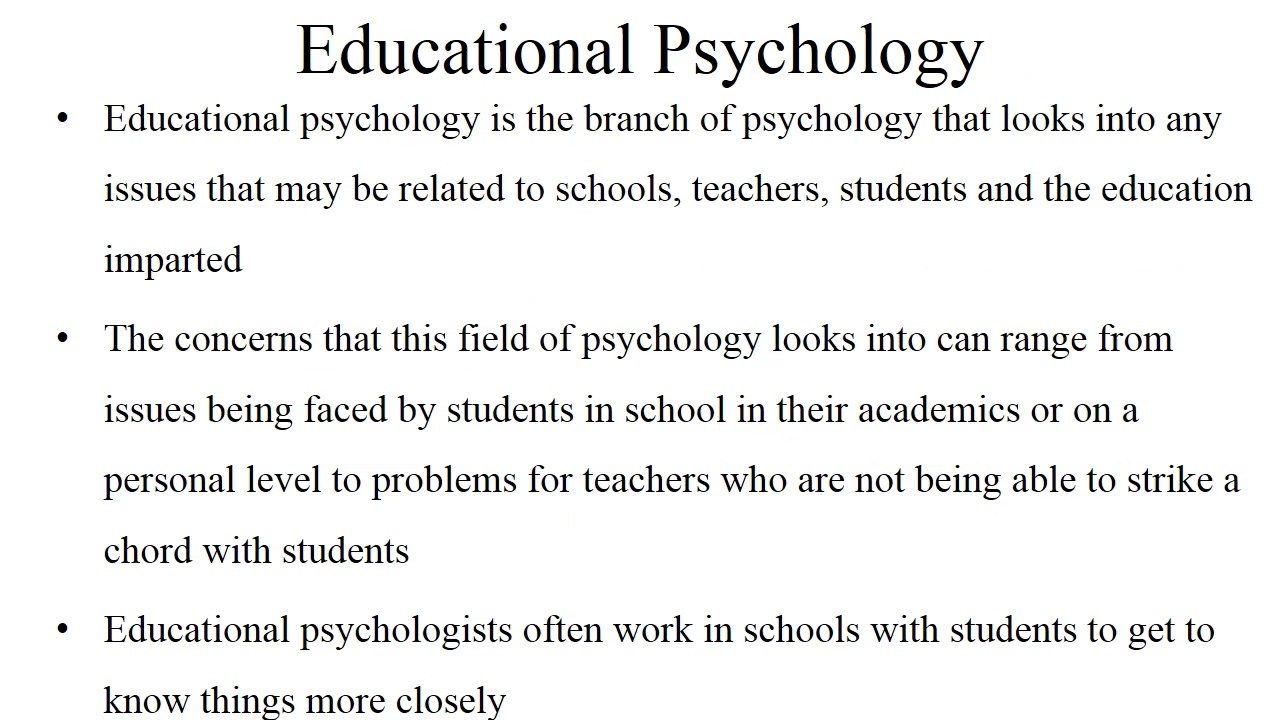 Branches of Psychology