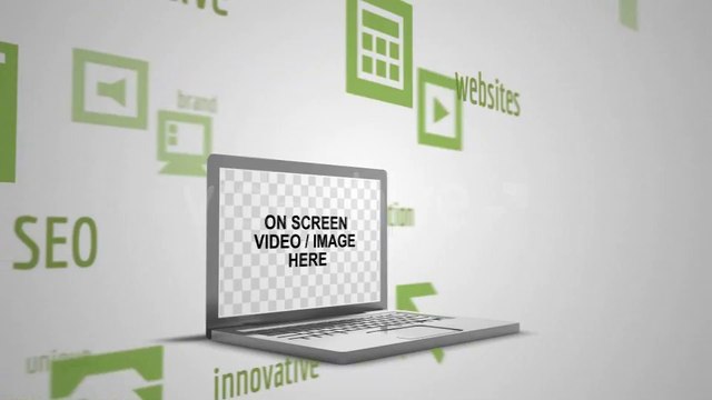 Laptop Projections Logo Ident - After Effects Template