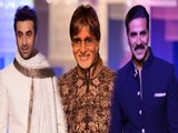 Bollywood Celebrities Walk The Ramp For Manish Malhotra | Amitabh Bachchan, Akshay Kumar & Ranbir Kapoor