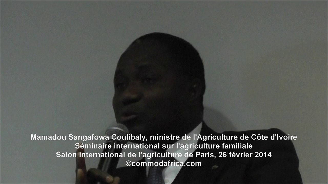 Mamadou Sangafowa Coulibaly, ministre Agriculture CI