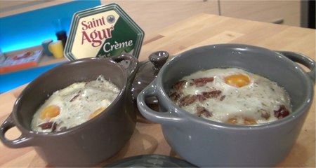 Télécharger la video: Recette d'Oeuf cocotte à la crème de Saint Agur - 750 Grammes