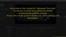 Between The Lines - After Effects Template