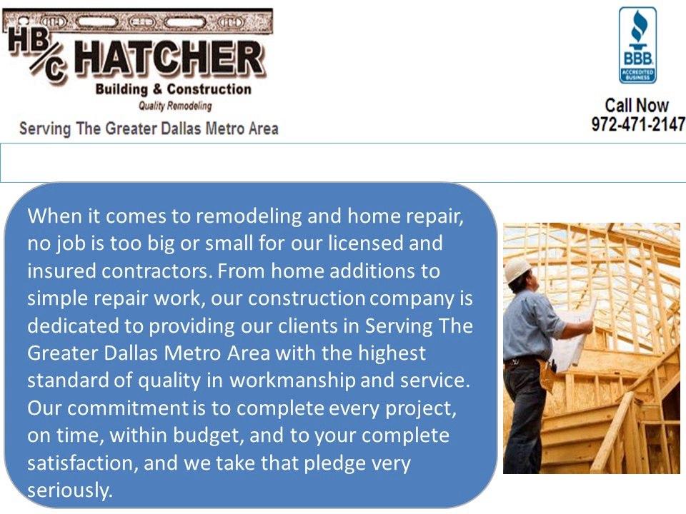 Hatcher Building & Construction : Home Remodeling, TX
