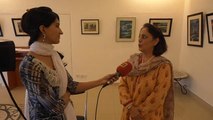 Artist Nahida Raza Interview Dunnya T.V, At Jharoka Art Gallery Islamabad