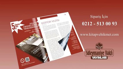 KİTAP VE HİKMET DERGİMİZİN TANITIM FİLMİ