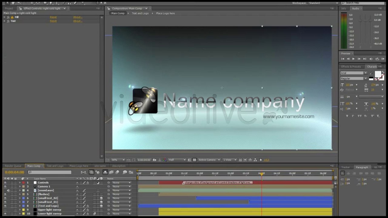 Stylish Light Logo - After Effects Template