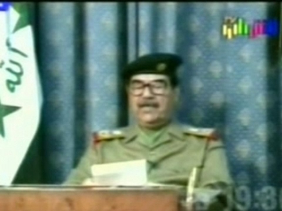 Saddam response US attack (part)