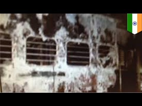 Nine dead after fire breaks out on Indian express train