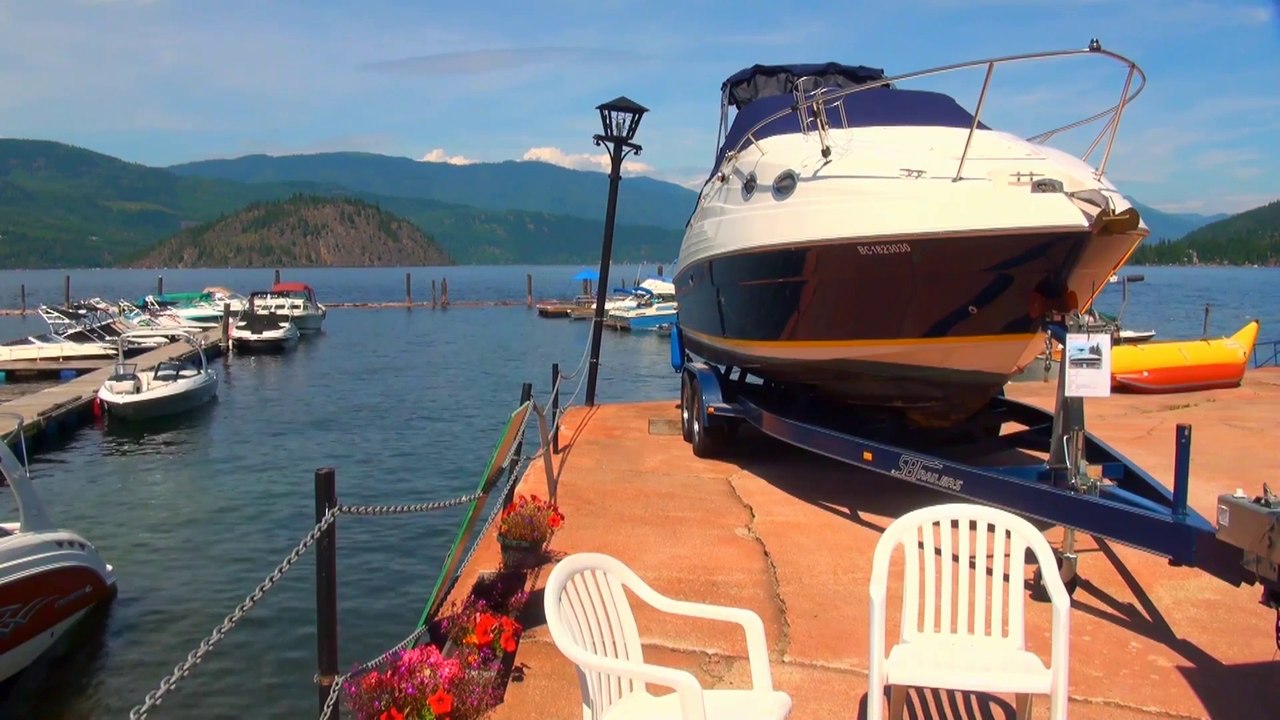 Marina on Shuswap Lake in North Okanagan.