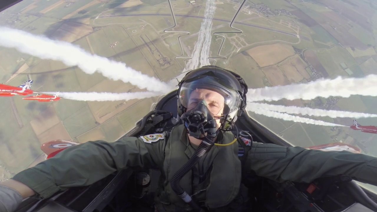 Caméra embarqué dans un jet de la Royal Air Force