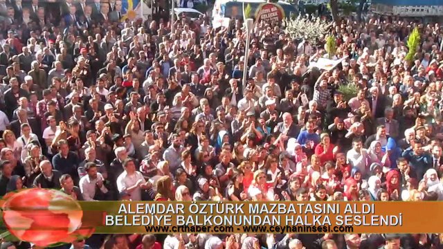 ALEMDAR ÖZTÜRK CEYHAN BELEDİYESİ MAZBATA TÖRENİ 2014