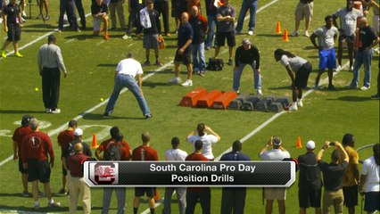 SOCIAL Clowney jumps bags, grabs tennis balls