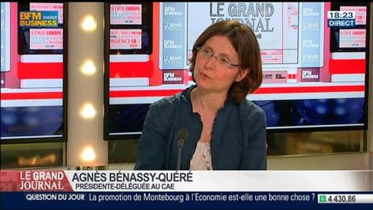 Agnès Bénassy-Quéré, présidente-délégué au Conseil d'analyse économique, dans Le Grand Journal - 02/04 2/4