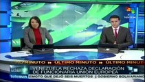 Rechaza Venezuela categóricamente declaraciones de funcionaria de UE