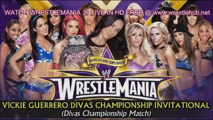 WWE Wrestlemania 30 Promo Official Match Card