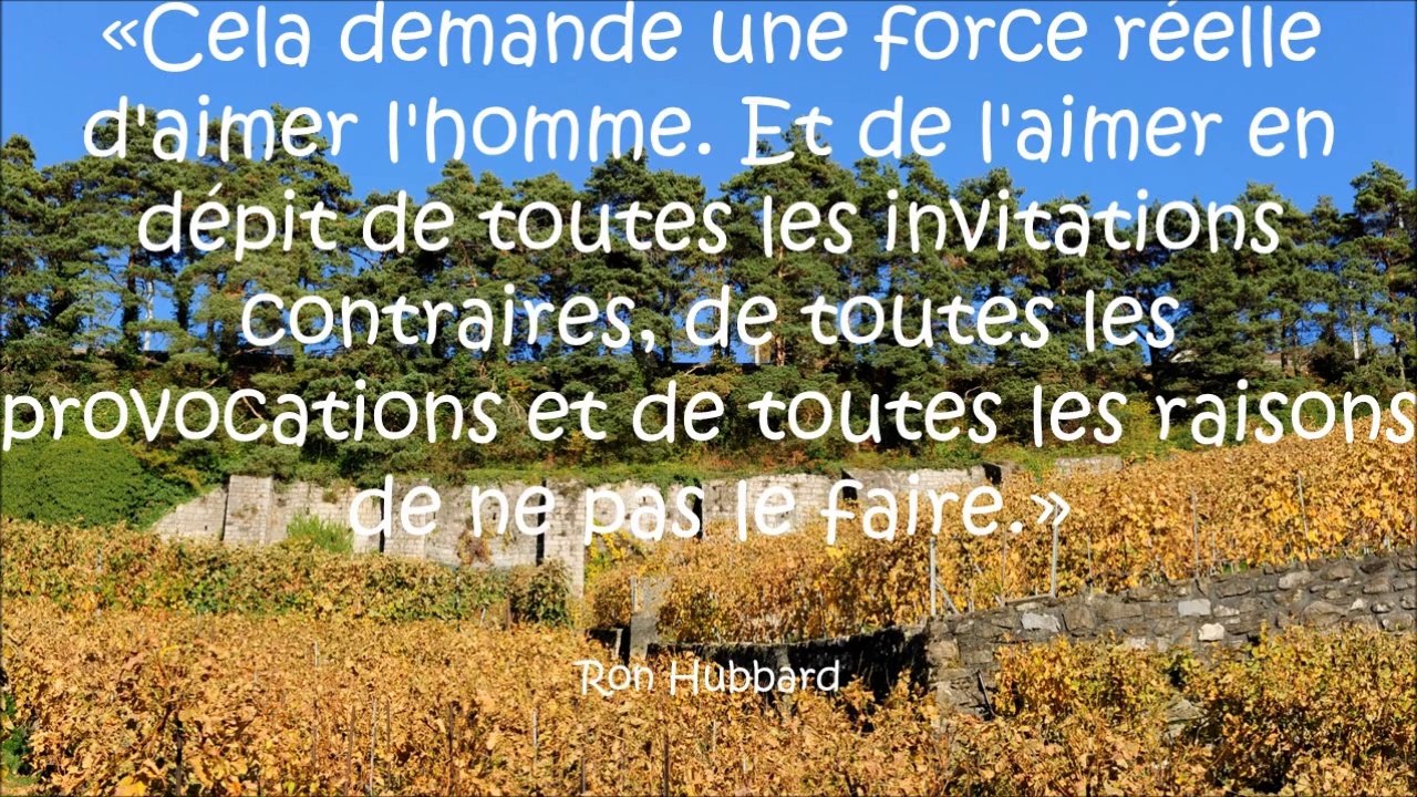 diaporama sur l'amour et "aimer", citations de Ron Hubbard