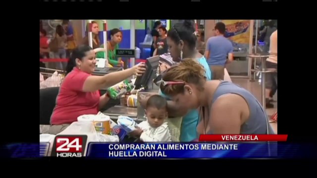 Venezuela: controlan cantidad de productos de compradores con huella digital