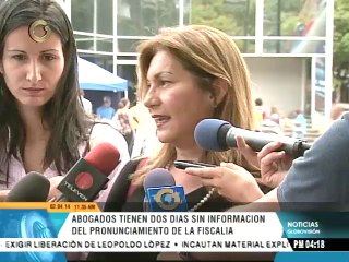 Abogados tienen dos días sin infornación del pronunciamiento de la Fiscalía