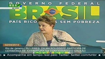Dilma assina concessão do Galeão