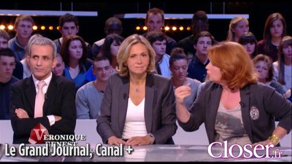 Véronique Genest au "Grand Journal" de Canal + le 13 novembre 2013