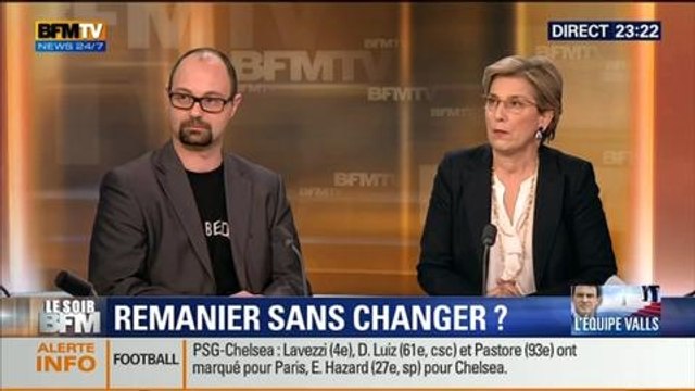 Le Soir BFM: Remaniement: l'absence des Verts au gouvernement va-t-elle fragiliser la majorité de François Hollande ? - 02/04 5/5