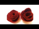 DIY Felt Roses / How To Make Flowers EASY