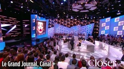 Tendre baiser entre Antoine De Caunes et Kylie Minogue
