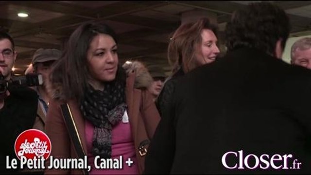 Quand Cécilia Attias félicite Edwy Plenel au Salon du Livre