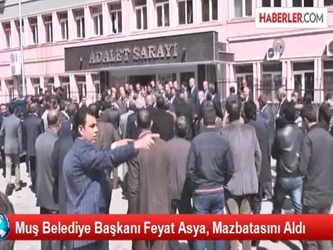 Muş Belediye Başkanı Feyat Asya, Mazbatasını Aldı